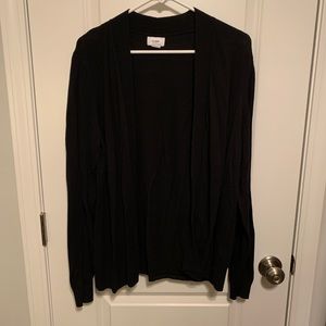 Old Navy black drapey cardigan, size XL tall